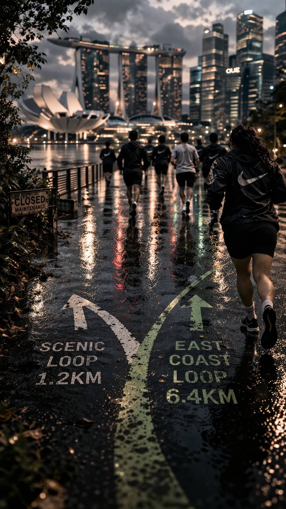 Nike Run Club Singapore campaign visual